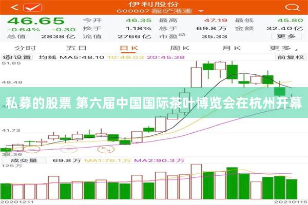 私募的股票 第六届中国国际茶叶博览会在杭州开幕