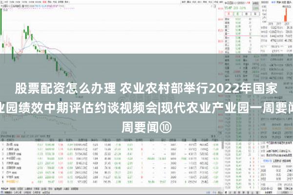 股票配资怎么办理 农业农村部举行2022年国家产业园绩效中期评估约谈视频会|现代农业产业园一周要闻⑩