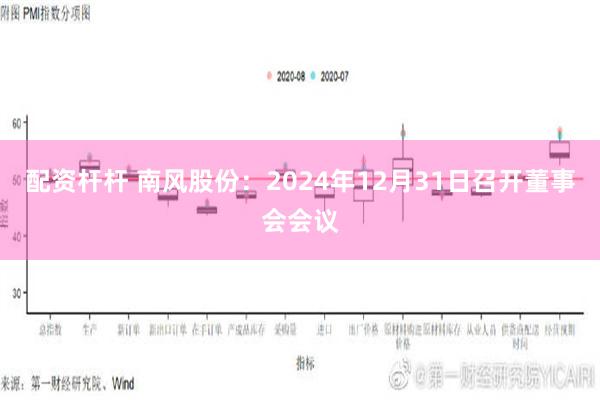 配资杆杆 南风股份：2024年12月31日召开董事会会议