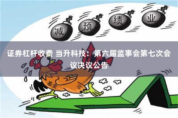 证券杠杆收费 当升科技：第六届监事会第七次会议决议公告